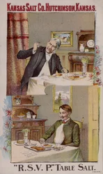 American Trade Card Advertising the Kansas Salt Company, Hutchinson, Kansas